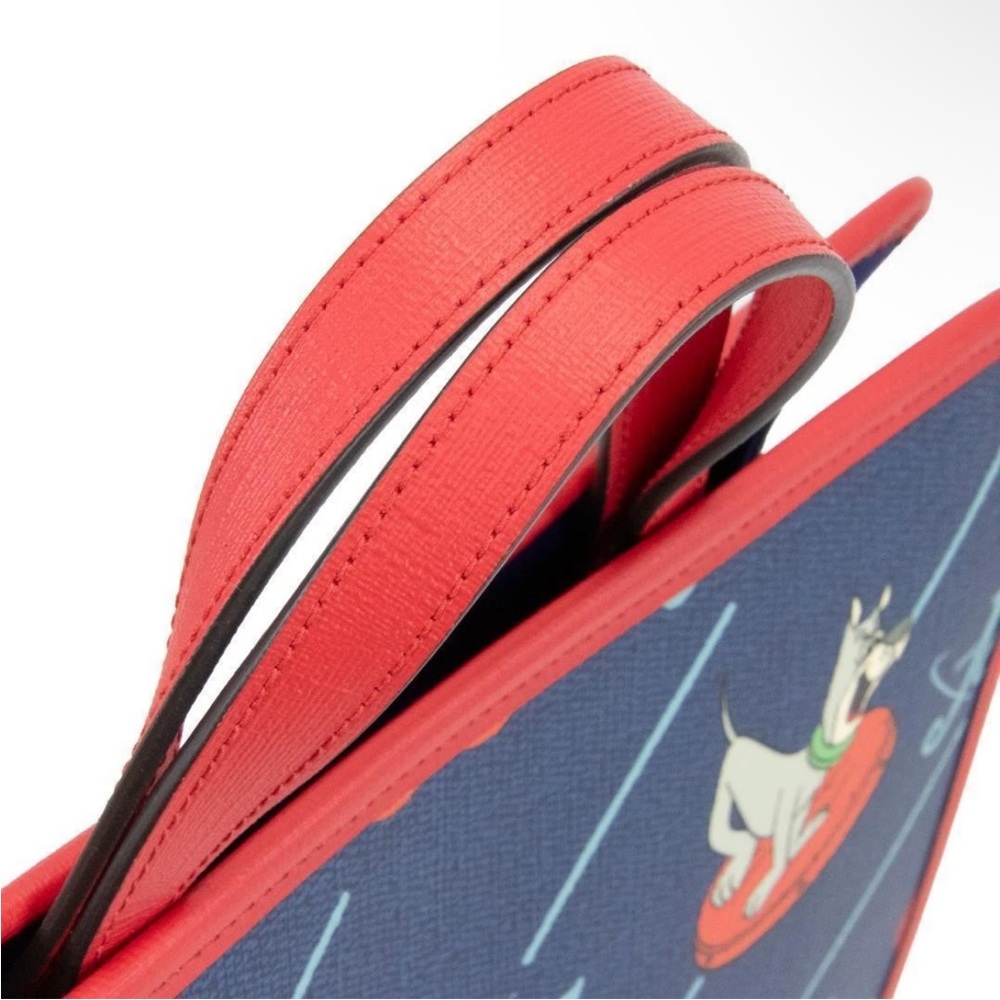 Gucci Red and Blue Jetsons Print Briefcase - Picture 14 of 16